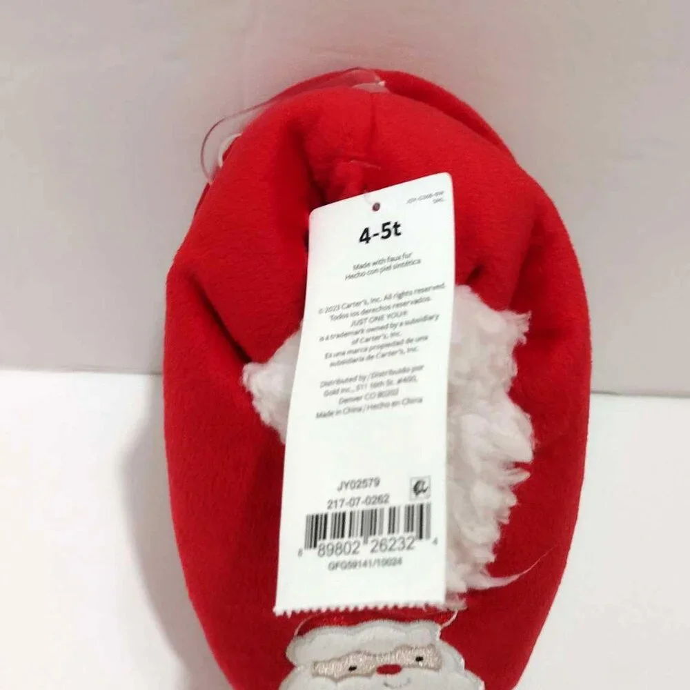 Carter's Just One You® Toddler Santa Slipper Socks - Red 4T-5T
